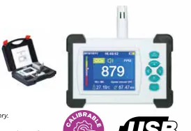 Medidor portátil de CO2, humidade e temperatura FTK-HTCO2i