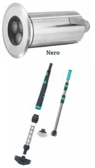 Projetor LED para spa AISI 316 RGB-W